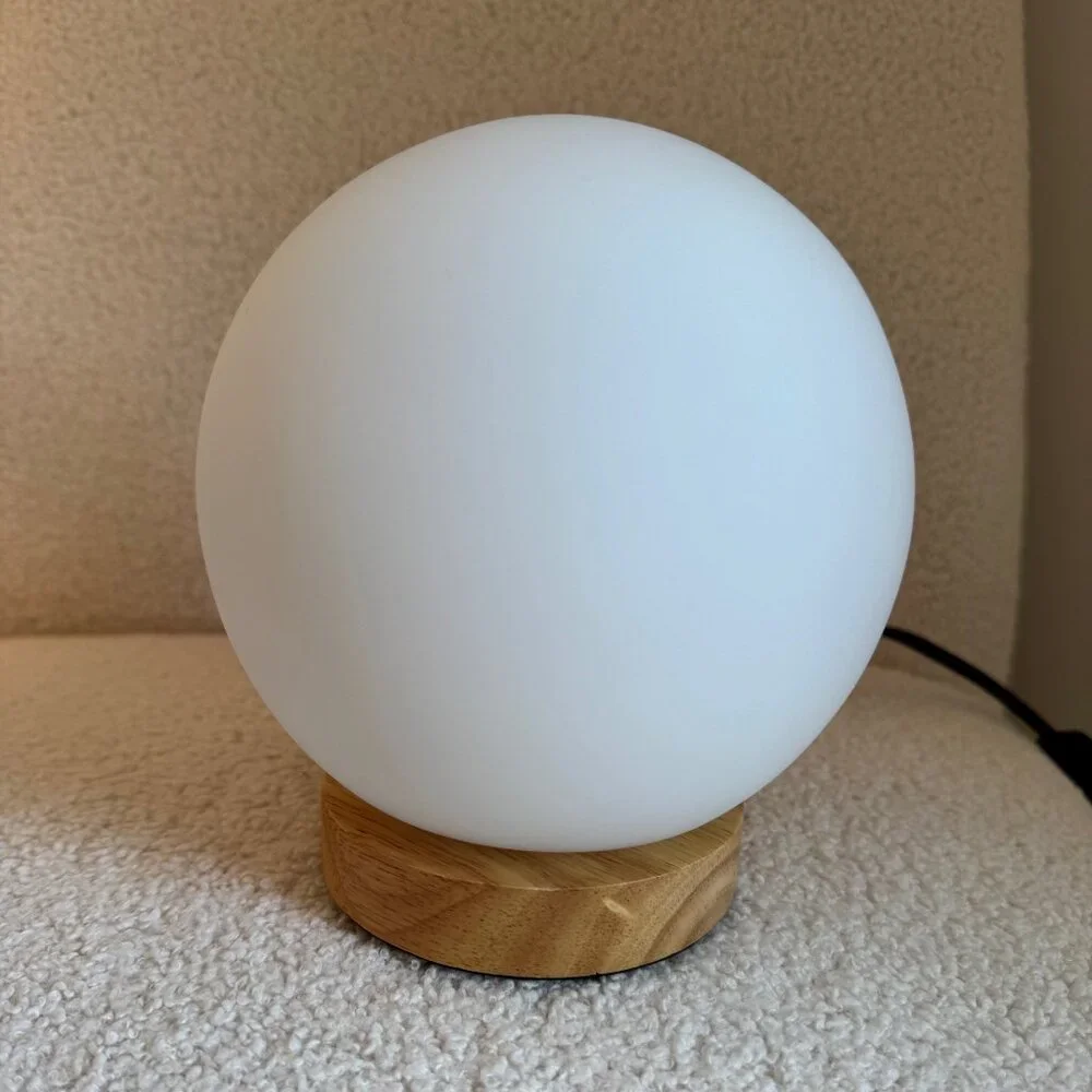 Glass Globe Light with LED Bulb - A